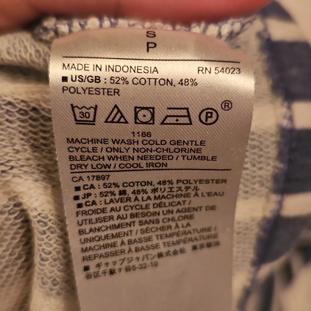 Banana Republic Navy and White Striped Tee - Picture 4 of 4